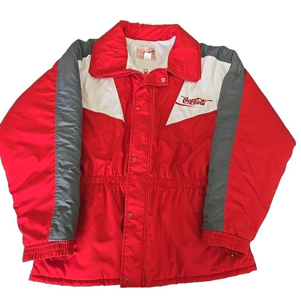 Vintage Bonwitt Canada Coca-Cola Red Winter Jacket 80s/90s Retro Ski Coat Mens L
